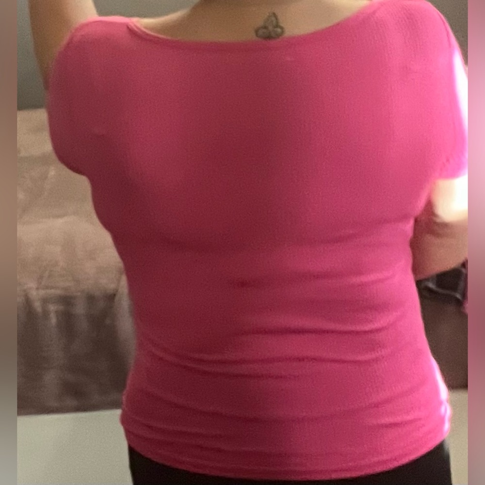Hot pink top